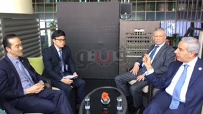 قابيل يبحث مع نظيره السنغافوري سبل تعزيز العلاقات الاقتصادية