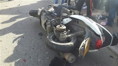 إصابة شخصين في انقلاب دراجة بخارية بمنشأة القناطر