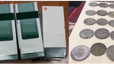 إحباط تهريب 20 عملة أثرية في مطار القاهرة