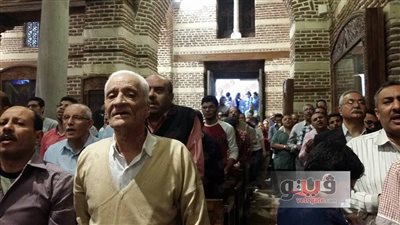 بالصور.. بدء الصلاة بكنيسة أبي سرجة في احتفالات أحد السعف