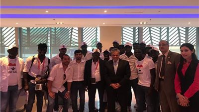 منتخب غينيا بيساو يغادر مطار القاهرة بعد الخروج من أمم أفريقيا