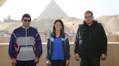 وزير الرياضة يتفقد «باحة أبوالهول» استعدادا لبطولة الأمم الأفريقية