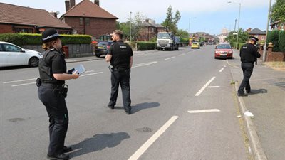 شرطة بريطانيا تغلق شارع «مانشستر» عقب هجوم مسلح (صور)