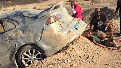 بالصور.. المطبات الهوائية تحصد أرواح العشرات بطريق الموت «غارب –الغردقة»