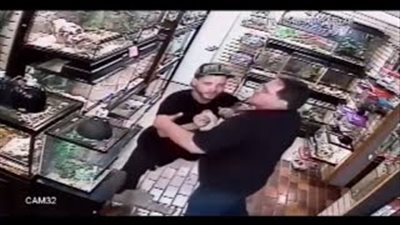 بالفيديو.. لحظة سرقة شاب «ثعبان» وإخفائه في «البنطلون»