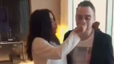 أول فيديو لحسام حبيب وشيرين من شهر العسل