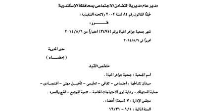 إشهار جمعية 