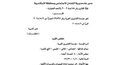 إشهار مؤسسة 