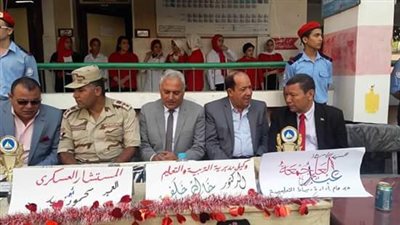 المستشار العسكري بدمياط يشهد احتفاليات التعليم بانتصارات أكتوبر
