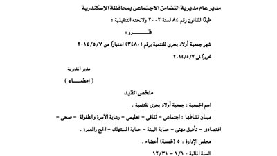 إشهار جمعية 