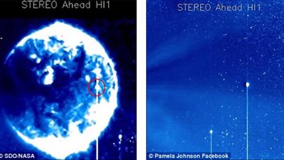 بالفيديو.. ناسا تكشف حقيقة ظهور جسم غريب أمام الشمس