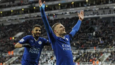 محرز وفاردي يقودان هجوم ليستر سيتي أمام كلوب بروج