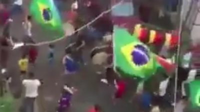 جماهير البرازيل تسخر من منتخب ألمانيا بعد وداع المونديال (فيديو)