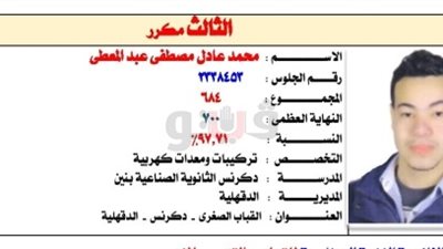 الثالث على الثانوية الصناعية: «لم أعتمد على الدروس الخصوصية»