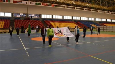 وزير الرياضة يشاهد بروفة افتتاح بطولة البحر المتوسط لكرة اليد ببورسعيد