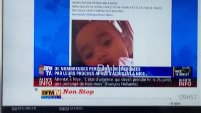 «فيس بوك» يساعد أما في العثور على رضيعها المفقود بأحداث «نيس»