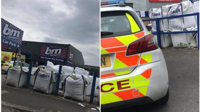 مجهول يثير الذعر داخل متجر في بريطانيا بـ