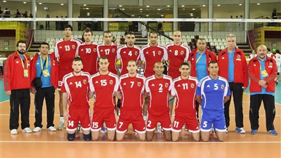 فوز الأهلي على الطيران في دوري الكرة الطائرة