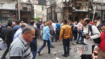 الأمن يمشط محيط نادي الاتحاد السكندري بعد انفجار الكنيسة المرقسية