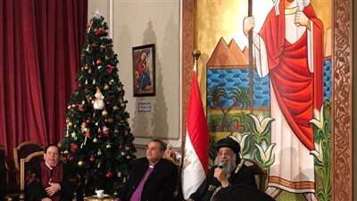 البابا تواضروس يستقبل وفد الإنجيلية للتهنئة بعيد الميلاد
