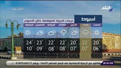 الأرصاد: طقس اليوم معتدل.. والعظمى في القاهرة 19 (فيديو)