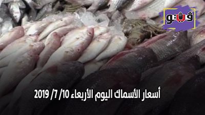 اسعار الأسماك اليوم الأربعاء 10/ 7/ 2019