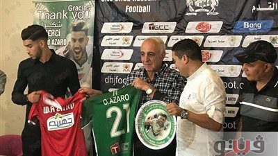 بالصور.. أزارو: أتمنى الفوز مع الأهلي بالبطولات