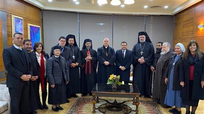 مطارنة الكاثوليك تستقبل سفير الفاتيكان الجديد لمصر