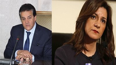 وزيرا التعليم العالي والهجرة يقدمان واجب العزاء في شهداء الكنيستين