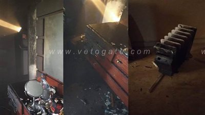 تفحم شقة الفنانة نادية سلامة في أكتوبر وإصابتها بحالة اختناق | صور