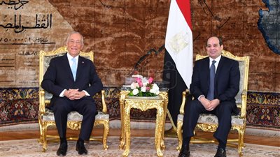 قمة «مصرية – برتغالية» بالاتحادية.. الرئيسان يبحثان تعزيز التعاون الاقتصادي ومواجهة التحديات.. يعقدان مؤتمرا صحفيا.. ويشهدان التوقيع على مذكرة تفاهم وبروتوكول تعاون