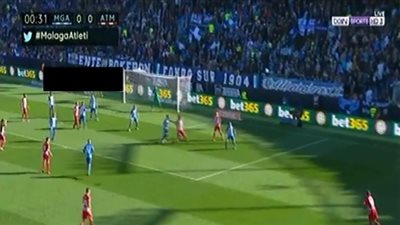 أتلتيكو مدريد يتقدم على مالاجا بهدف في الشوط الأول (فيديو)
