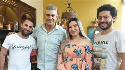 عبير صبري وهاني عادل في كواليس «نصيبي وقسمتك 3»