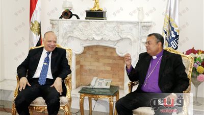 محافظ القاهرة يستقبل وفد البطريركية المرقسية للتهنئة بعيد الأضحى المبارك