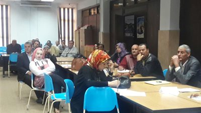 بالصور.. اجتماع 60 مديرا بـ«تعليم كفر الشيخ» لمناقشة الخطة التنفيذية