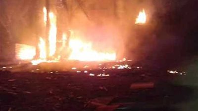 حريق في «فلنكات» السكك الحديد بمركز البلينا بسوهاج