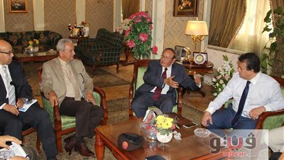 وزير التعليم العالي يستقبل رئيسي جامعة النيل ومدينة زويل
