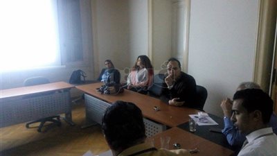 «معلومات المصريين الأحرار» تناقش مؤشرات التصويت بانتخابات الرئاسة (صور)