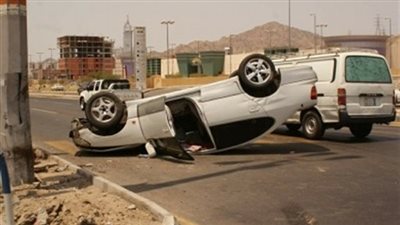 مصرع طفل وإصابة أمين شرطة ونجله في حادث انقلاب سيارة بسوهاج