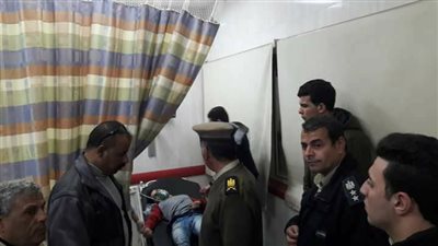 خروج مصابي حريق العقار السكني بدمياط عقب تماثلهم للشفاء