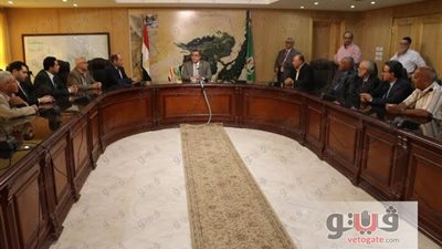 محافظ الفيوم يلتقي رئيس قطاع الحسابات بوزارة المالية