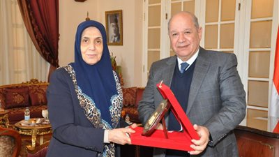 بالصور.. رئيس مجلس الدولة يستقبل نظيره العراقى