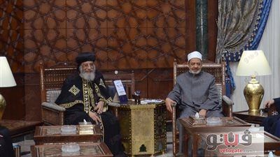 بالصور.. الطيب لـ«تواضروس»: المحبة والوحدة أكبر من محاولات شق الصف المصري