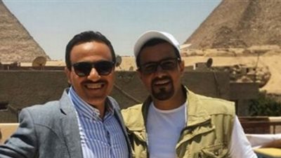 صورة لإيهاب فهمي ومحمد رجب من كواليس «صابر جوجل»