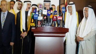 عشيرة صدام حسين تعلن دعمها لحكومة العبادي وتستنكر عمليات داعش