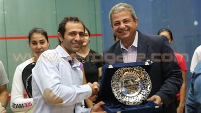 بالصور.. وزير الرياضة يحضر افتتاح «تنشيطية» الإسكواش.. ويكرم «شبانة»