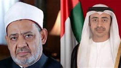 وزير الخارجية الإماراتي يعزي شيخ الأزهر في وفاة شقيقته