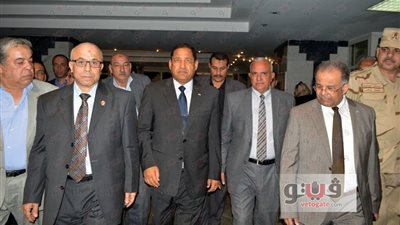بالصور.. محافظ الغربية يتفقد مصابي تفجير الكنيسة