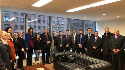 وزيرة الهجرة تزور الجمعية المصرية الإسلامية والمقر البابوي في نيويورك