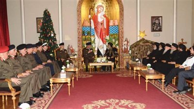 الفريق أول محمد زكى يهنئ البابا تواضروس الثانى بمناسبة عيد الميلاد